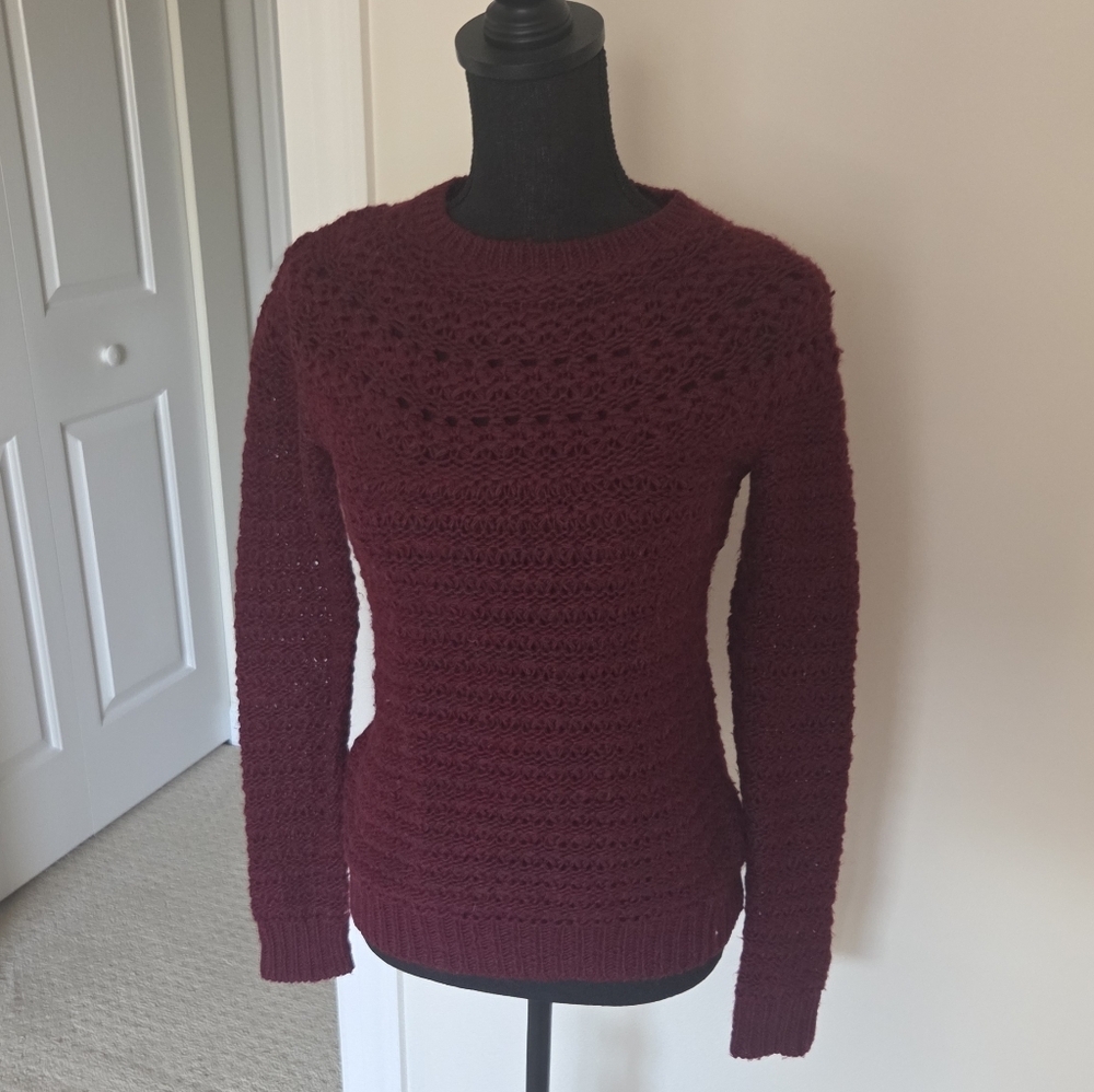 Ralph Lauren Deep Red Crew Neck Sweater